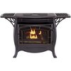 Duluth Forge Dual Fuel Ventless Gas Stove - 26,000 Btu, Remote Control Matte FDSR25